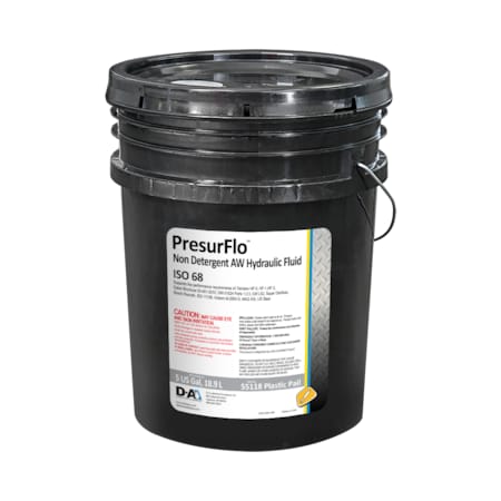 D-A Lubricant Co D-A PresurFlo Hydraulic Fluid SAE 20 ISO 68 - 5 Gallon Plastic Pail 55118